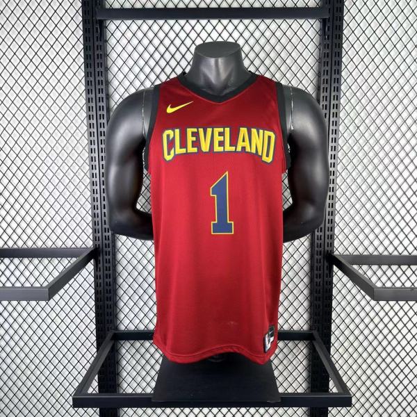 2017  Cleveland Cavaliers Burgundy  #1 HARDEN 1:1 Quality NBA Season Jerseys
