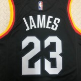 2021  Cleveland Cavaliers Black City Edition 23 James round neck  1:1 Quality NBA Season Jerseys