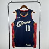 2026  Retro Cleveland Cavaliers Blue #10 GARLAND 1:1 Quality NBA Season Jerseys
