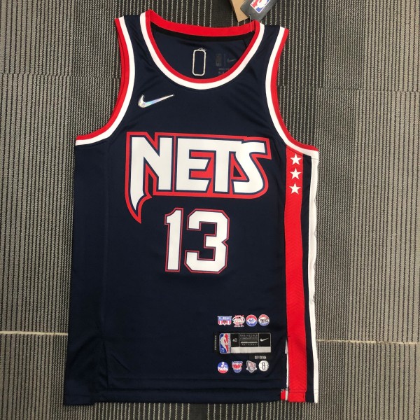 2022  Brooklyn Nets City Edition Black #13 HARDEN  1:1 Quality NBA Season Jerseys