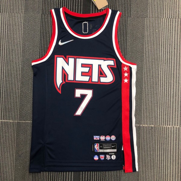 2022  Brooklyn Nets City Edition Black #7 DURANT  1:1 Quality NBA Season Jerseys