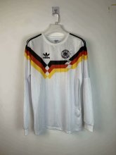 1990 Germany Home Long Sleeved  Fans  1:1 Quality Retro Soccer Jersey