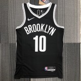 Brooklyn Nets Black #10 SIMMONS  1:1 Quality NBA Season Jerseys 75 Year