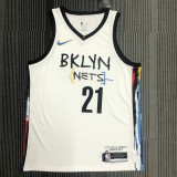 2021 Brooklyn Nets City Edition Graffiti White #21 ALDRIDGE  1:1 Quality NBA Season Jerseys