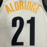2021 Brooklyn Nets City Edition Graffiti White #21 ALDRIDGE  1:1 Quality NBA Season Jerseys