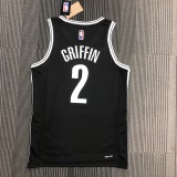 Brooklyn Nets Black  #2 GRIFFIN 1:1 Quality NBA Season Jerseys 75 Year