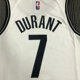 Brooklyn Nets White #7 DURANT 1:1 Quality NBA Season Jerseys 75 Year