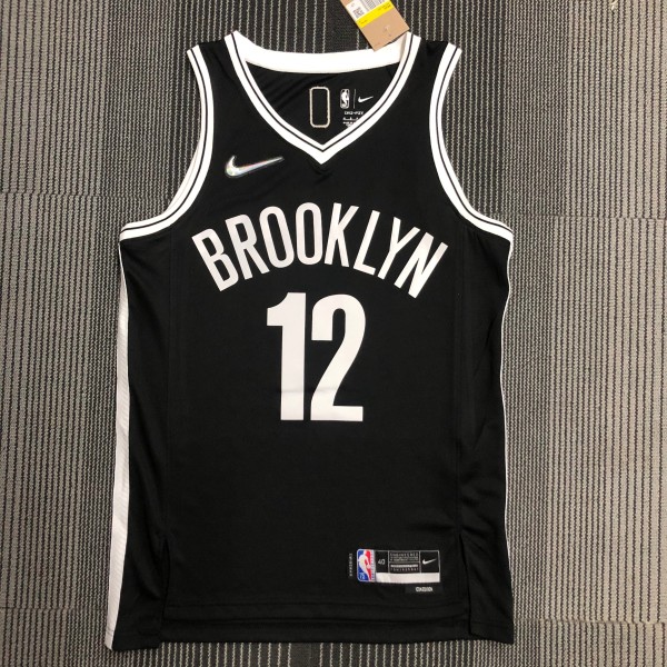Brooklyn Nets Black #12 HARRIS  1:1 Quality NBA Season Jerseys 75 Year