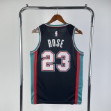 2021 Memphis Grizzlies Retro Blue #23 ROSE 1:1 Quality NBA Jersey