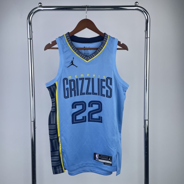 2023  Memphis Grizzlies City Edition Blue #22 BANE 1:1 Quality NBA Jersey