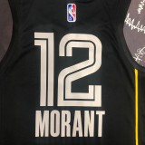 Memphis Grizzlies Honor Edition Black #12 MORANT 1:1 Quality NBA Jersey