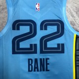 2023  Memphis Grizzlies City Edition Blue #22 BANE 1:1 Quality NBA Jersey