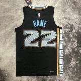 2023  Memphis Grizzlies City Edition Black #22 BANE 1:1 Quality NBA Jersey