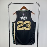 2021 Memphis Grizzlies City Edition stripe Black #23 ROSE 1:1 Quality NBA Jersey