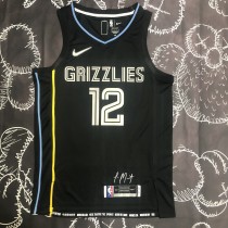 Memphis Grizzlies Honor Edition Black #12 MORANT 1:1 Quality NBA Jersey