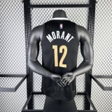 2024 Memphis Grizzlies City Edition Black #12 MORANT  1:1 Quality NBA Jersey