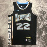 2023  Memphis Grizzlies City Edition Black #22 BANE 1:1 Quality NBA Jersey