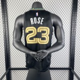 2021 Memphis Grizzlies City Edition stripe Black #23 ROSE 1:1 Quality NBA Jersey