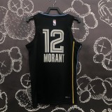 Memphis Grizzlies Honor Edition Black #12 MORANT 1:1 Quality NBA Jersey