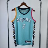 2023 San Antonio Spurs City Edition Blue #2 LEONARD  1:1 Quality NBA Jersey