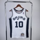 1993/1994 San Antonio Spurs Retro White #10 RODMAN  1:1 Quality NBA Season Jerseys