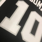 1993/1994  San Antonio Spurs Retro Black #10 RODMAN  1:1 Quality NBA Season Jerseys