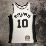 1993/1994 San Antonio Spurs Retro White #10 RODMAN  1:1 Quality NBA Season Jerseys