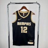 2024 Memphis Grizzlies Honor Edition #12 MORAT  1:1 Quality NBA Jersey