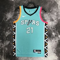 2023 San Antonio Spurs City Edition Blue #21 DUNCAN 1:1 Quality NBA Jersey