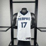 2023 Memphis Grizzlies White #17 KAWAMURA  1:1 Quality NBA Jersey