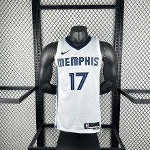 2023 Memphis Grizzlies White #17 KAWAMURA  1:1 Quality NBA Jersey