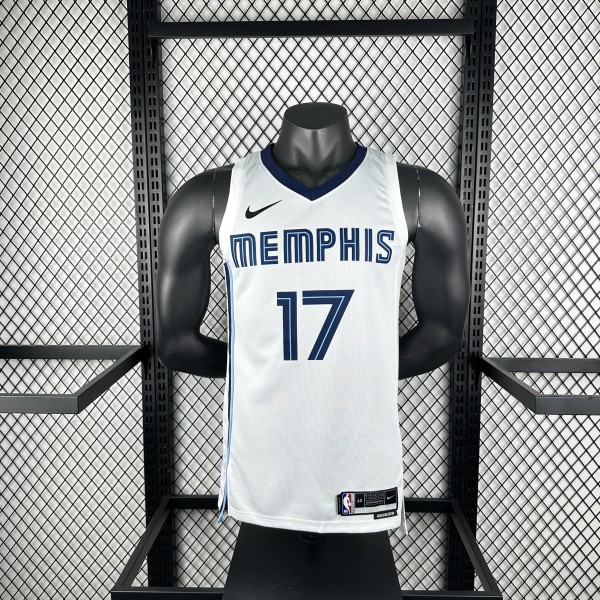 2023 Memphis Grizzlies White #17 KAWAMURA  1:1 Quality NBA Jersey