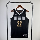 2024 Memphis Grizzlies City Edition Black #22 BANE  1:1 Quality NBA Jersey