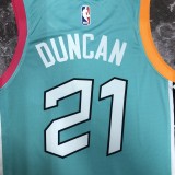 2023 San Antonio Spurs City Edition Blue #21 DUNCAN 1:1 Quality NBA Jersey