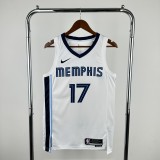 2023 Memphis Grizzlies White #17 KAWAMURA  1:1 Quality NBA Jersey