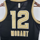 2024 Memphis Grizzlies Honor Edition #12 MORAT  1:1 Quality NBA Jersey