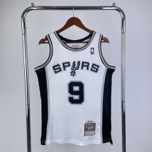 2002/2003  San Antonio Spurs Retro White #9 PARKER 1:1 Quality NBA Season Jerseys