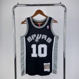 1993/1994  San Antonio Spurs Retro Black #10 RODMAN  1:1 Quality NBA Season Jerseys