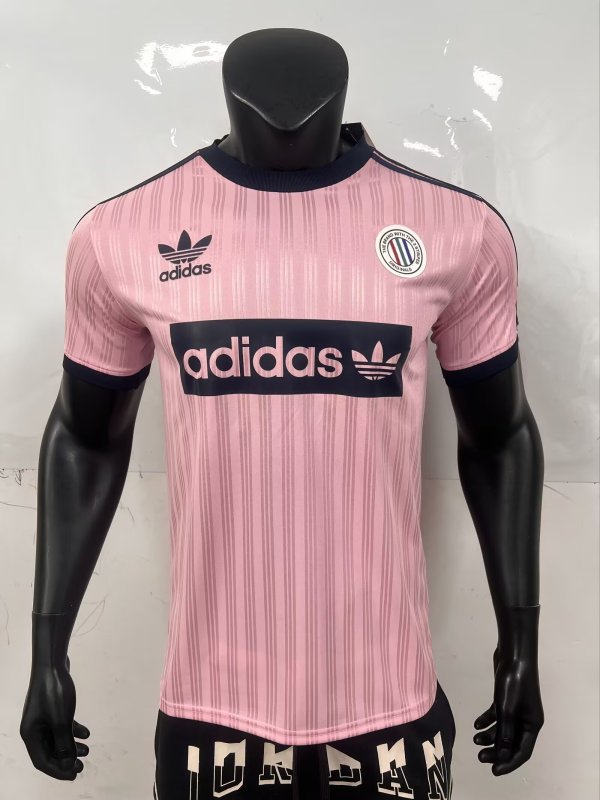 25/26 Adidas Clover Oasis T-shirt Pink Player 1:1 Quality Soccer Jersey
