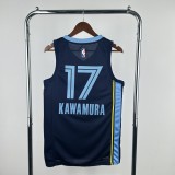 2023 Memphis Grizzlies Blue #17 KAWAMURA 1:1 Quality NBA Jersey