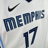 2023 Memphis Grizzlies White #17 KAWAMURA  1:1 Quality NBA Jersey