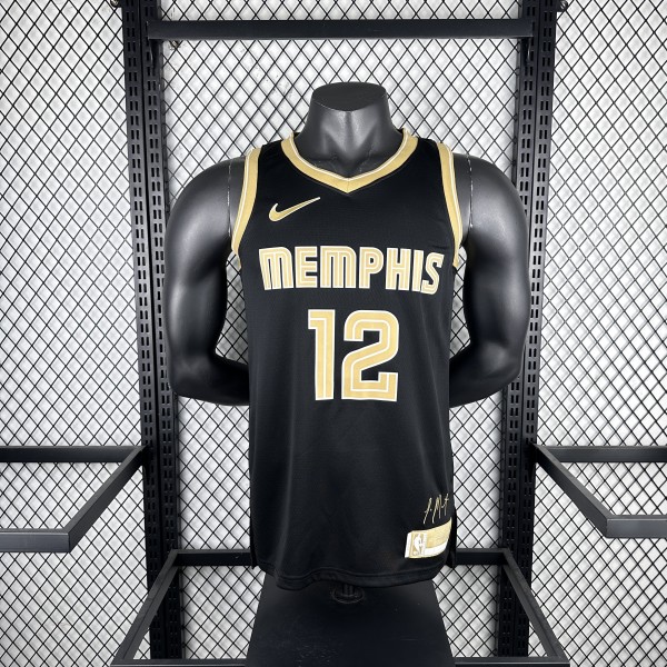 2024 Memphis Grizzlies Honor Edition #12 MORAT  1:1 Quality NBA Jersey