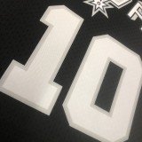 1993/1994  San Antonio Spurs Retro Black #10 RODMAN  1:1 Quality NBA Season Jerseys
