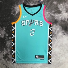 2023 San Antonio Spurs City Edition Blue #2 LEONARD  1:1 Quality NBA Jersey