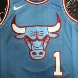 Chicago Bulls Blue #1 ROSE  1:1  Quality NBA Season Jerseys