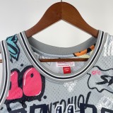 2002/2003  San Antonio Spurs Retro Graffiti #9 PARKER  1:1 Quality NBA Season Jerseys