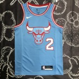 Chicago Bulls Blue #2 BALL 1:1  Quality NBA Season Jerseys