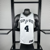 San Antonio Spurs White #4 FOX  1:1 Quality NBA Season Jerseys