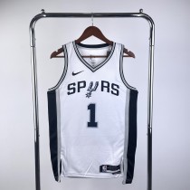 San Antonio Spurs White #1 WEMBANYAMA  1:1 Quality NBA Season Jerseys