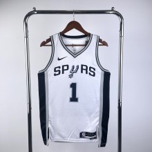 San Antonio Spurs White #1 WEMBANYAMA  1:1 Quality NBA Season Jerseys